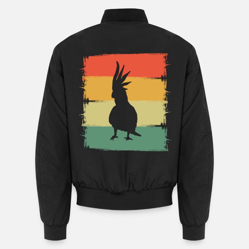 Kakadu - Unisex Bomberjacke - Schwarz