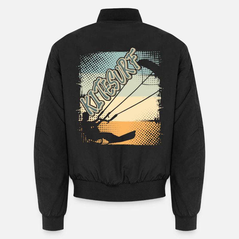 Kitesurfen Kitesurf Kitesurfer Kiteboard - Bomber unisexe - noir