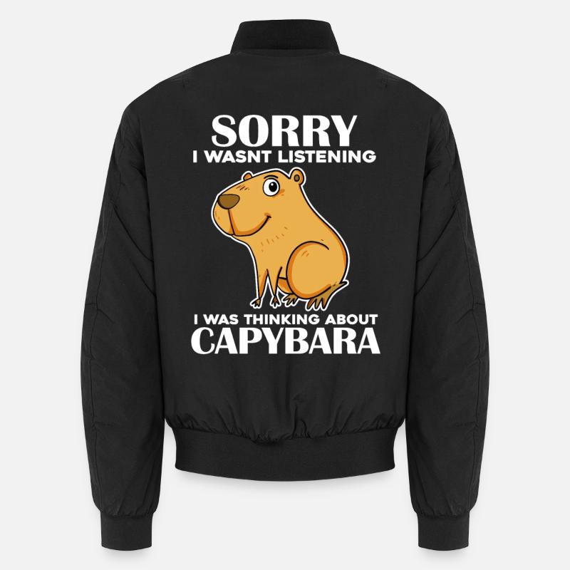 Capybara - Unisex Bomberjacke - Schwarz