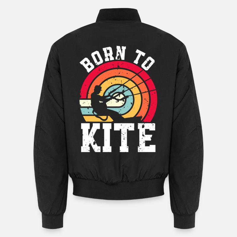 Kitesurfen Kitesurf Kitesurfer Kiteboard - Bomber unisexe - noir