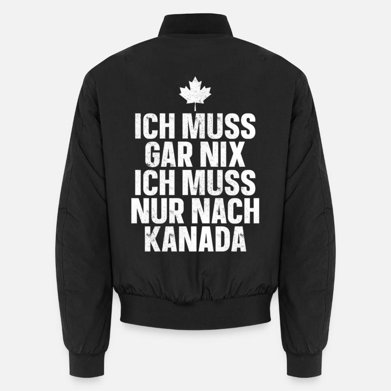 Kanada - Unisex Bomberjacke - Schwarz