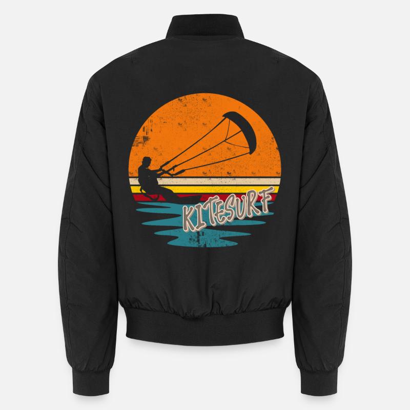 Kitesurfen Kitesurf Kitesurfer Kiteboard - Bomber unisexe - noir