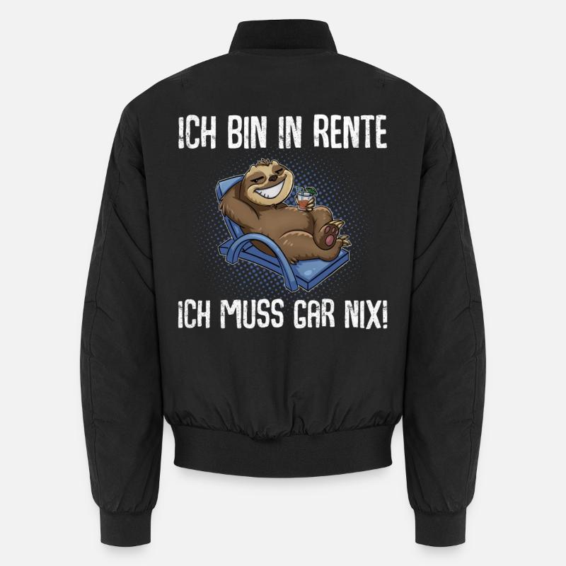Rentner - Unisex Bomberjacke - Schwarz