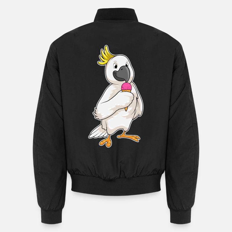 Papagei Waffeleis - Unisex Bomber Jacket - black