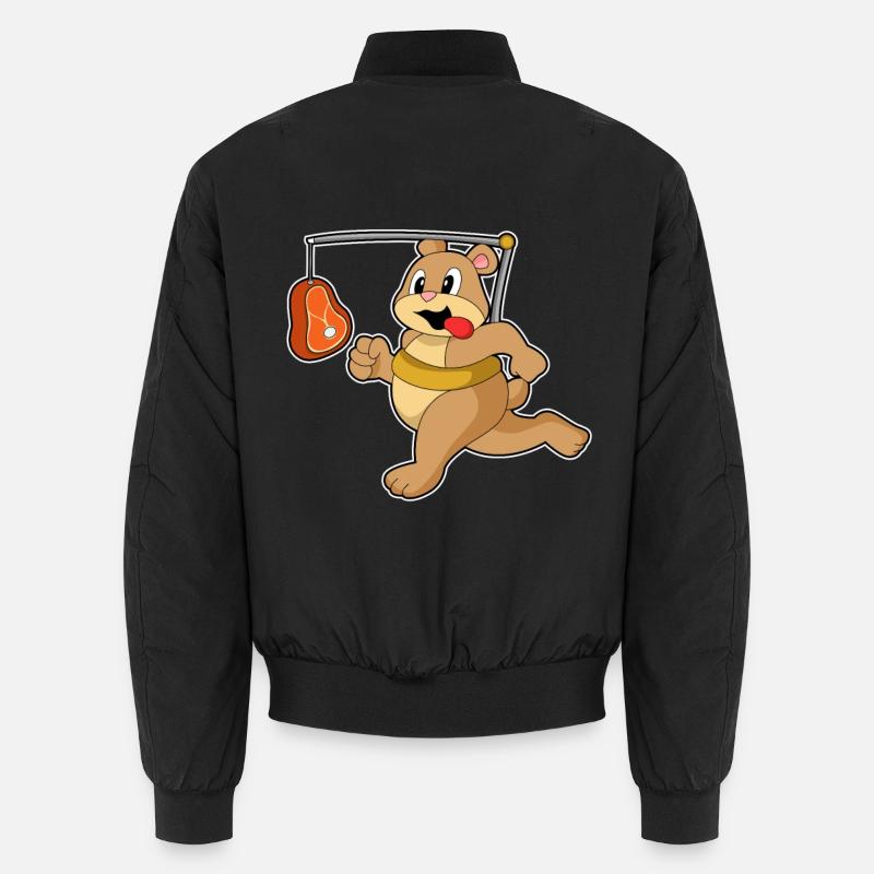 Bär Fleisch - Unisex Bomberjacke - Schwarz