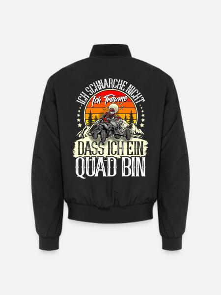 Quad ATV Offroad Quadfahrer - Unisex Bomberjacke - Schwarz