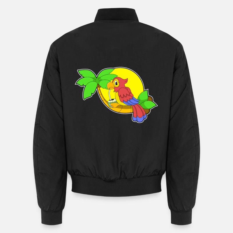 Parrot Coconut - Unisex Bomber Jacket - black
