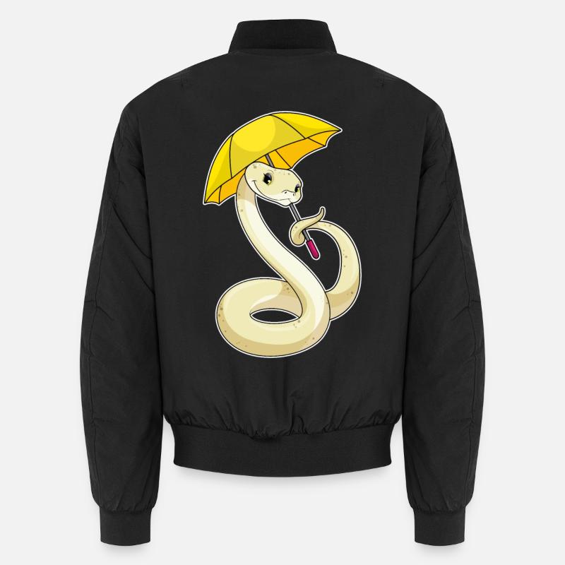 Snake Umbrella - Unisex Bomber Jacket - black