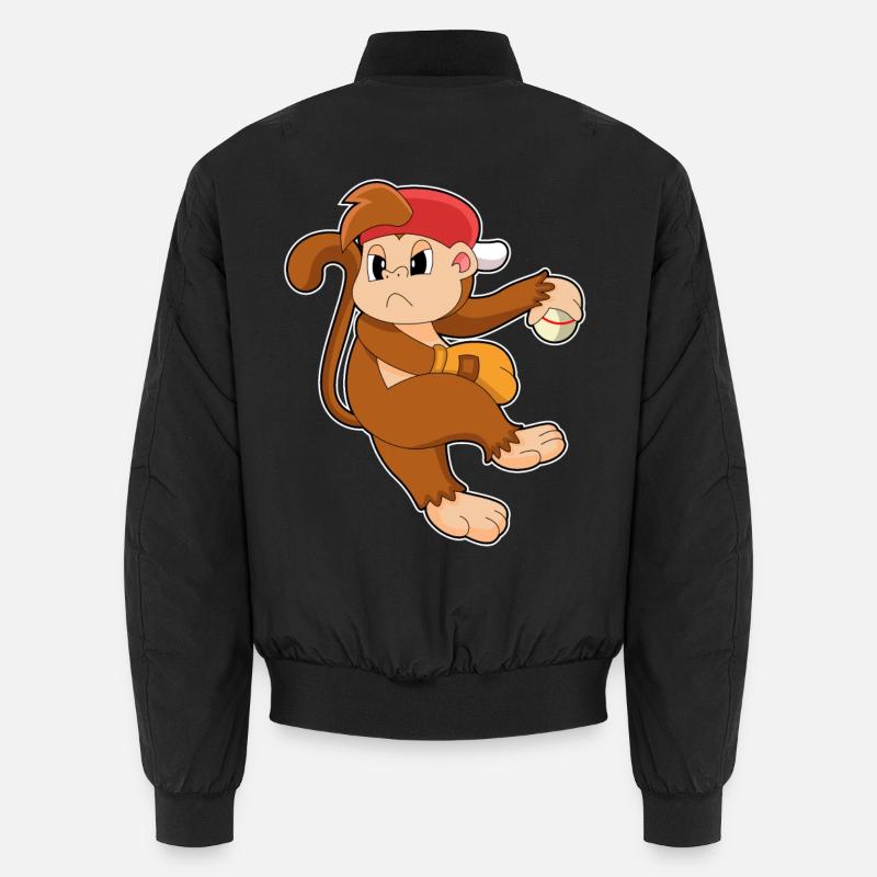 Gant de baseball Monkey - Bomber unisexe - noir