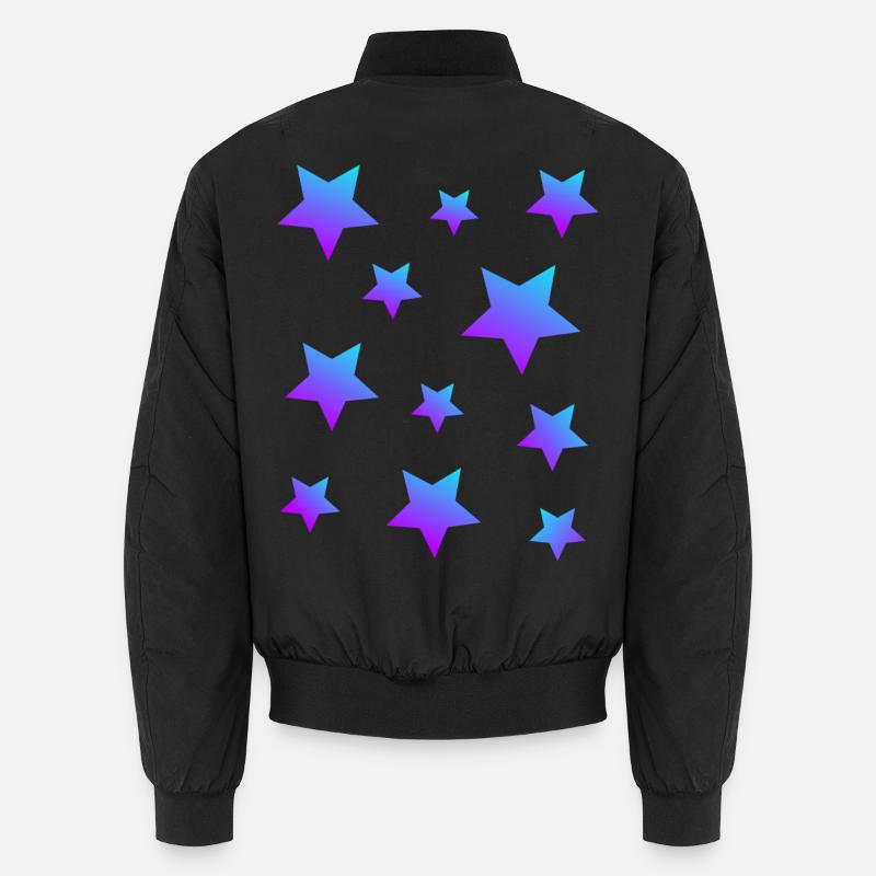 Star Star Pack Bleu-Violet - Bomber unisexe - noir