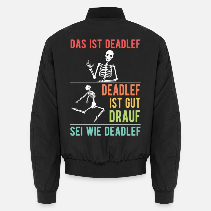 This Is Deadlef Skeleton Halloween Costume Gift Unisex Bomber Jacket
