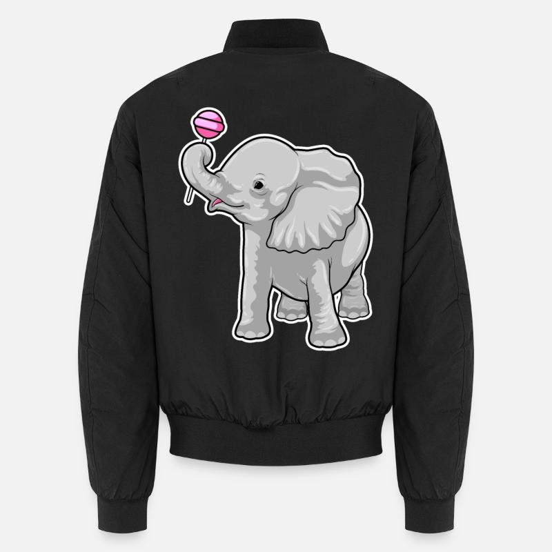 Sucettes d’éléphant - Bomber unisexe - noir