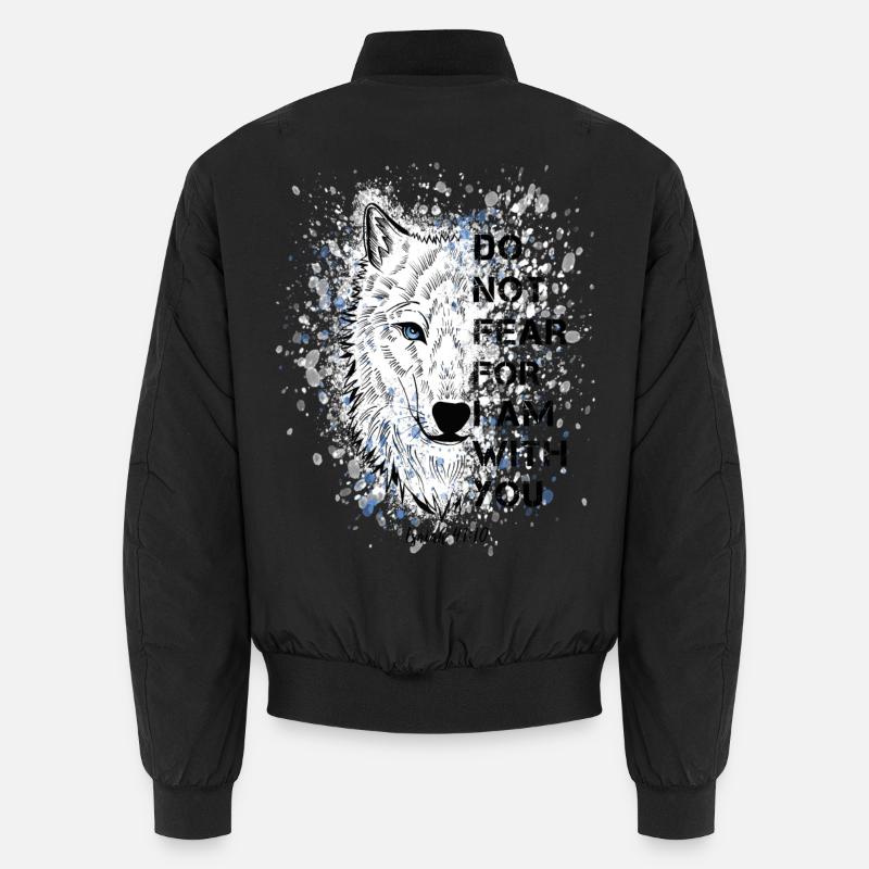 Religious quotation Bible verse - Unisex Bomber Jacket - black