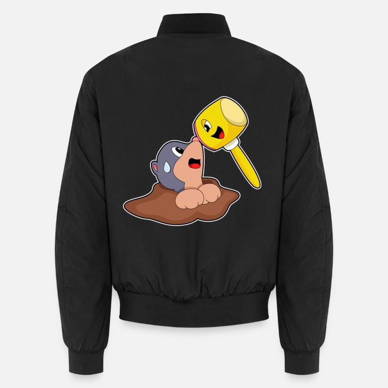 Mole Hammer - Unisex Bomber Jacket - black