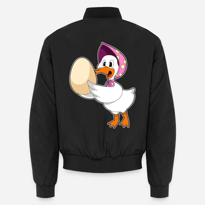 Oeuf de canard - Bomber unisexe - noir