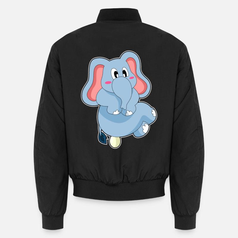 Elefant Ei - Unisex Bomberjacke - Schwarz