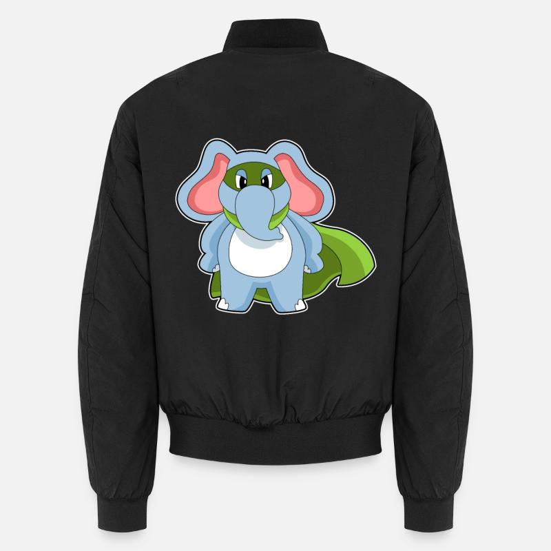 Elefant Held - Unisex Bomberjacke - Schwarz