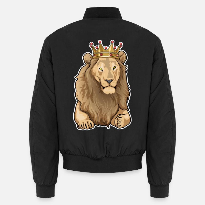 Couronne du Roi Lion - Bomber unisexe - noir