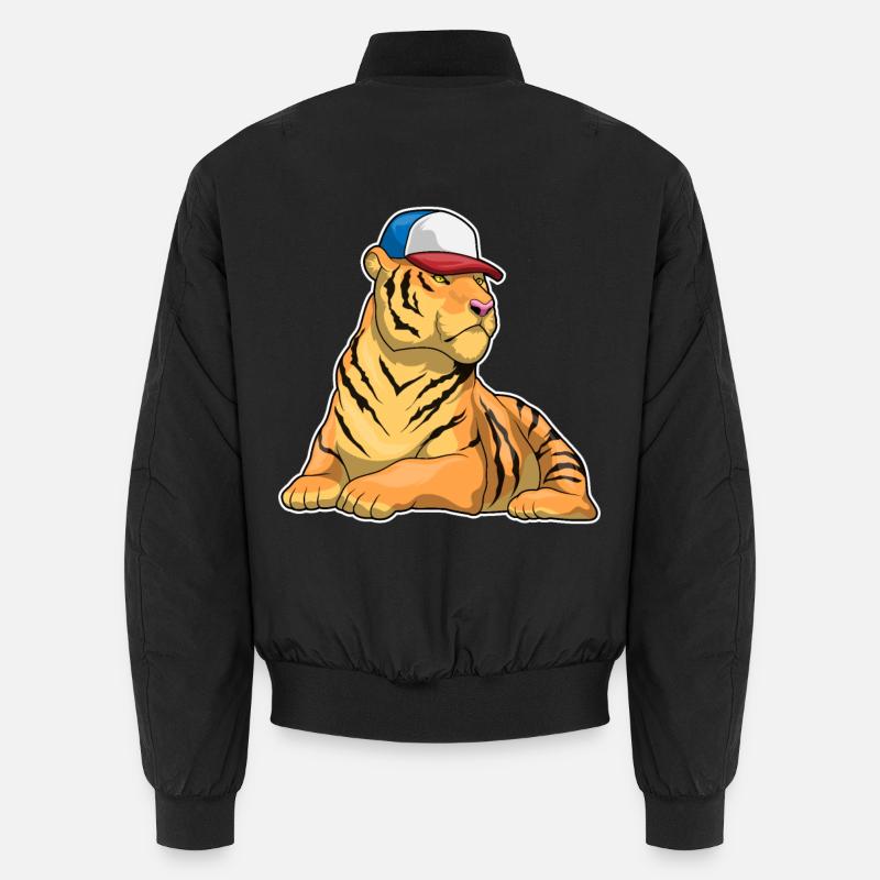 Tiger Cap - Unisex Bomberjacke - Schwarz
