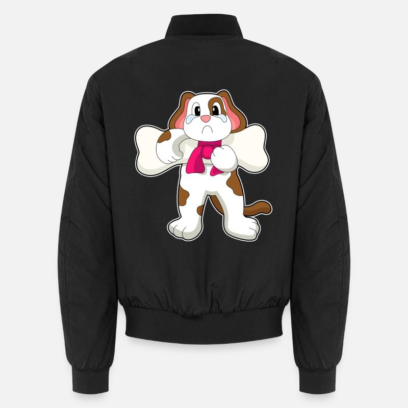 Dog Bones - Unisex Bomber Jacket - black