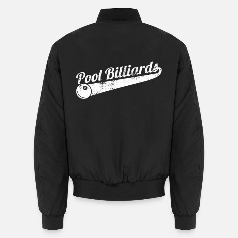 Billard piscine - Bomber unisexe - noir