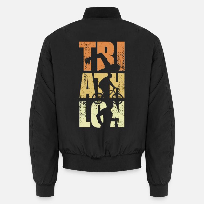 Lustiges Triathlon Event Unisex Bomberjacke