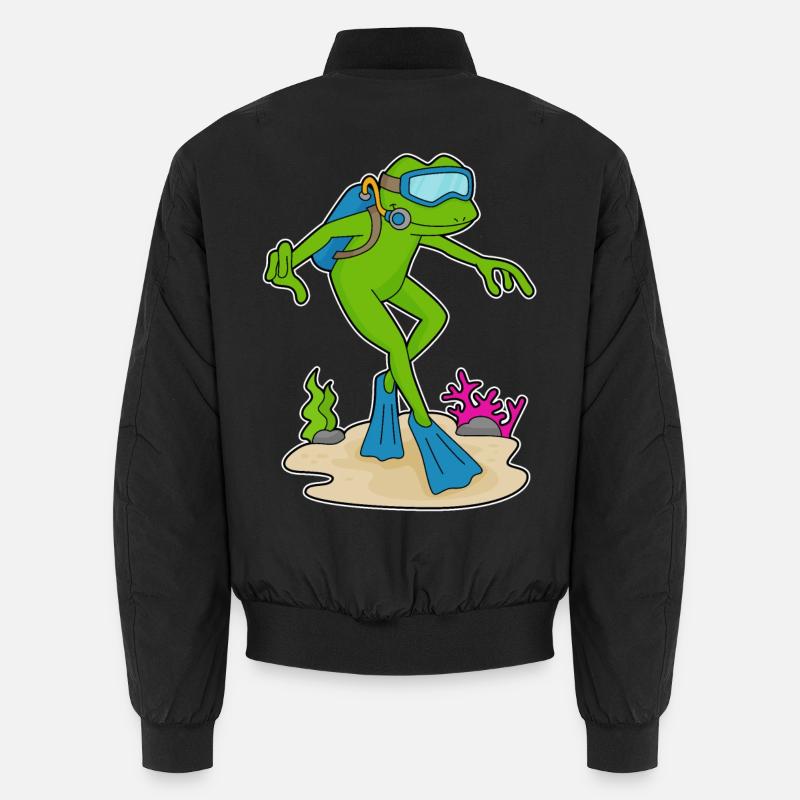 Nageoires Frog Diver - Bomber unisexe - noir