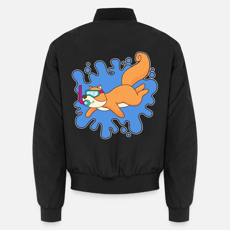 Squirrel Diver Snorkel - Bomber unisexe - noir