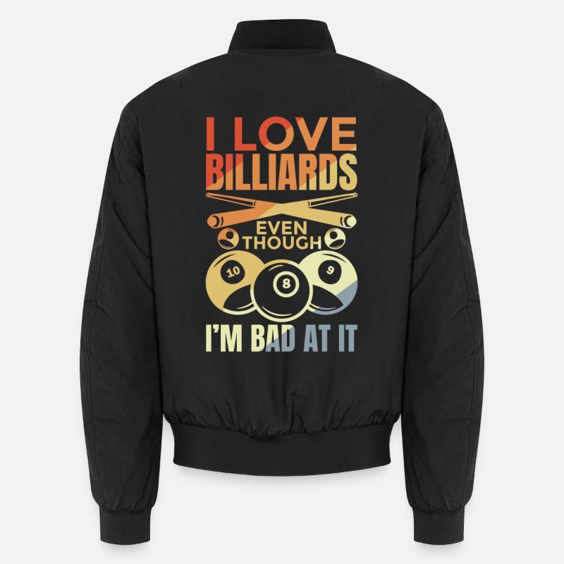 Lustiger Billard Witz Unisex Bomberjacke