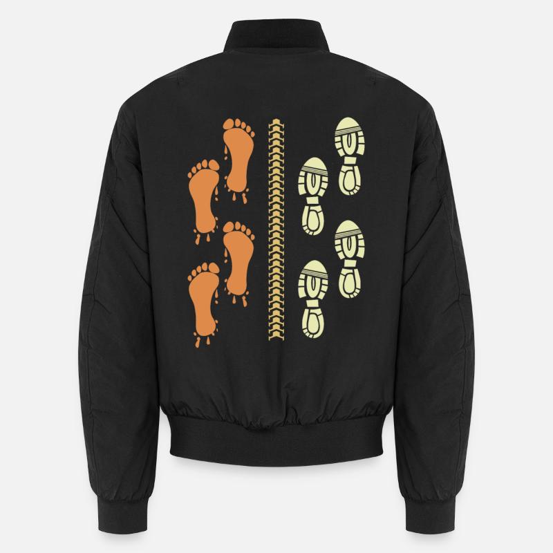 Triathlet Läufer Radfahrer - Unisex Bomberjacke - Schwarz