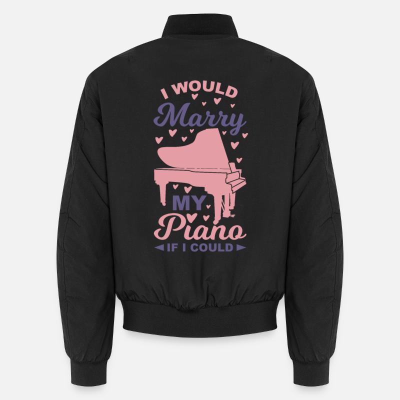 Piano Saying Unisex Bomber Jacket