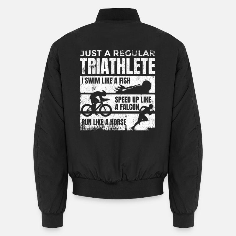 Mittelmäßiger Triathlet - Unisex Bomberjacke - Schwarz