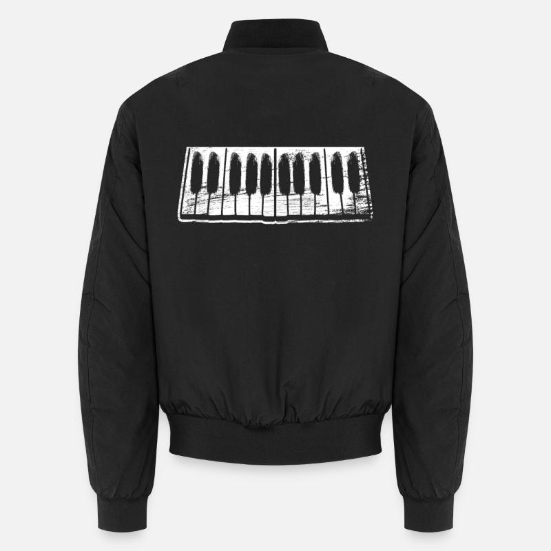 Piano Keyboard Unisex Bomber Jacket