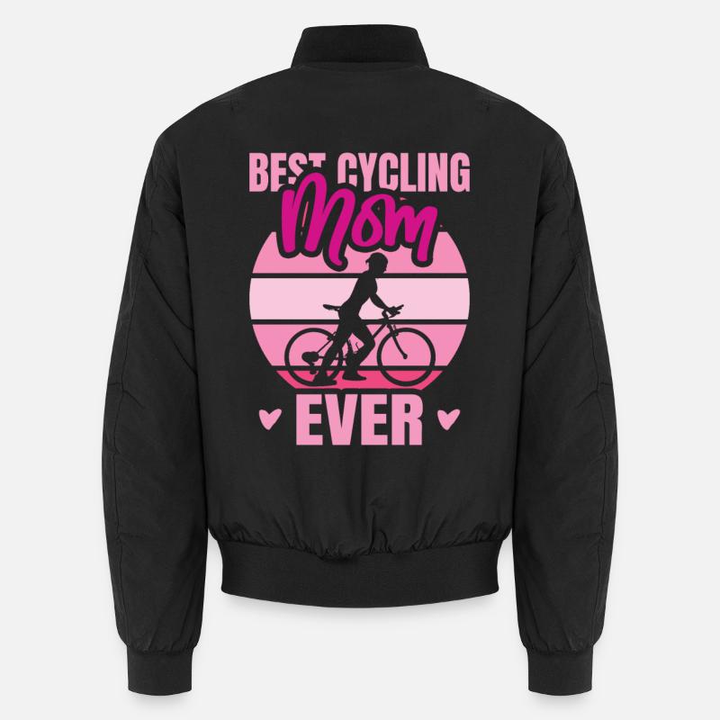 Radfahrer Mutter Unisex Bomberjacke