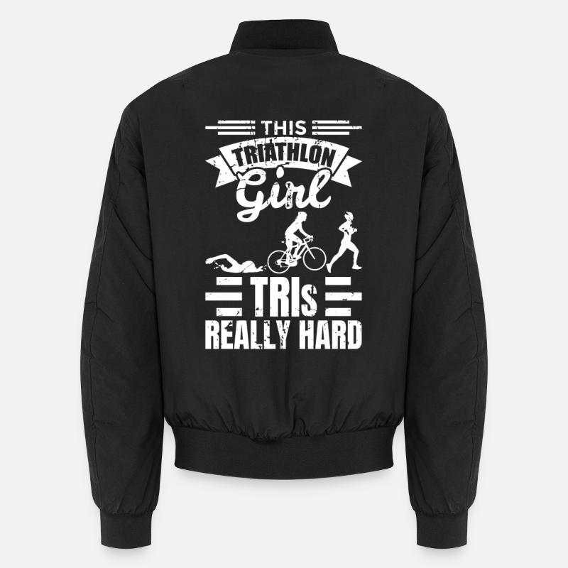 Triathlon Mädchen - Unisex Bomberjacke - Schwarz