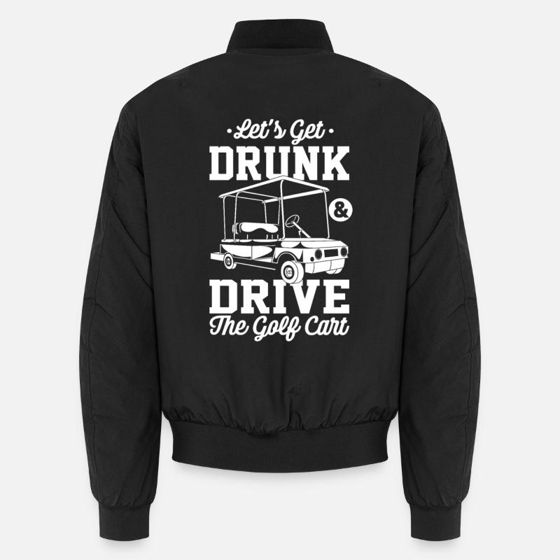 Golf et bière - Bomber unisexe - noir
