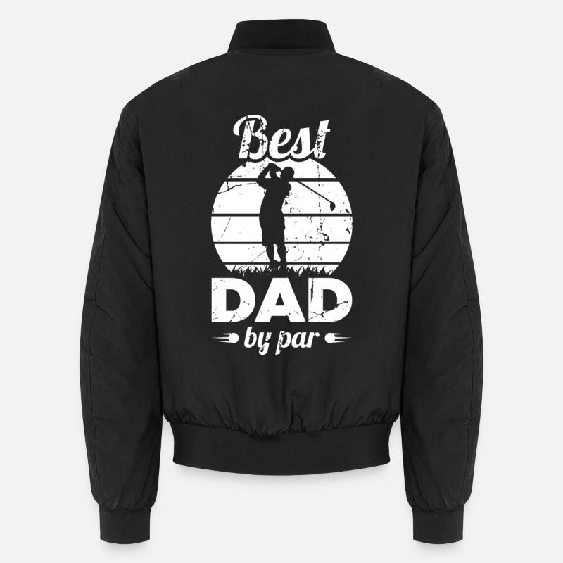 Bester Golf Vater - Unisex Bomberjacke - Schwarz