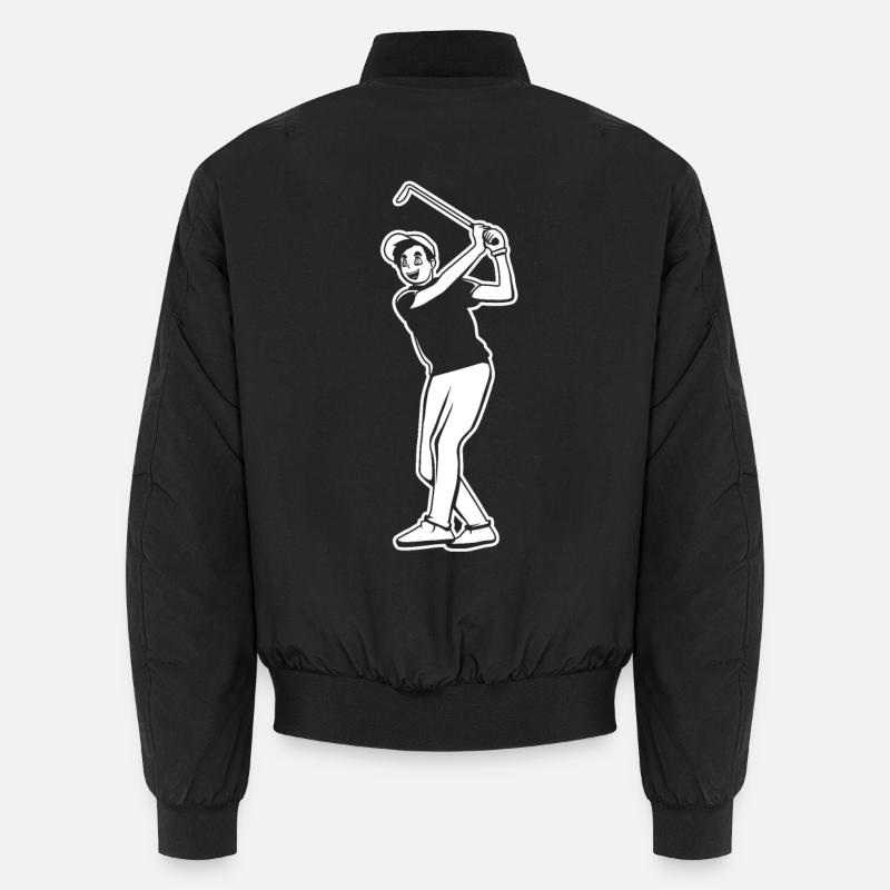 Garçon golfeur - Bomber unisexe - noir