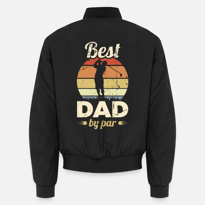 Golf Vater - Unisex Bomberjacke - Schwarz
