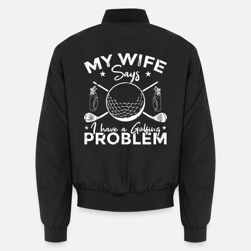 Golf Probleme Unisex Bomberjacke