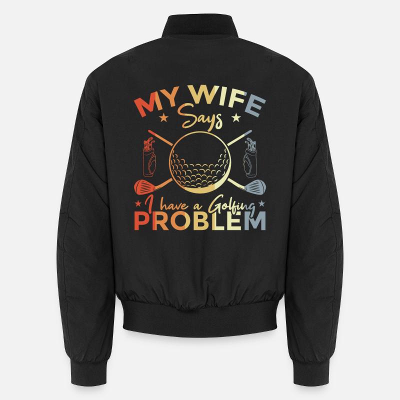 Witziges Golf Zitat Unisex Bomberjacke