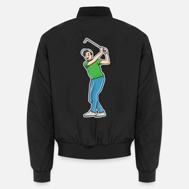Golf Cartoon Unisex Bomberjacke