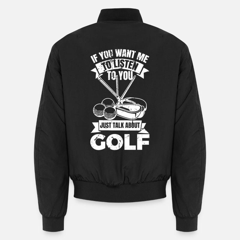 Golf - Unisex Bomberjacke - Schwarz