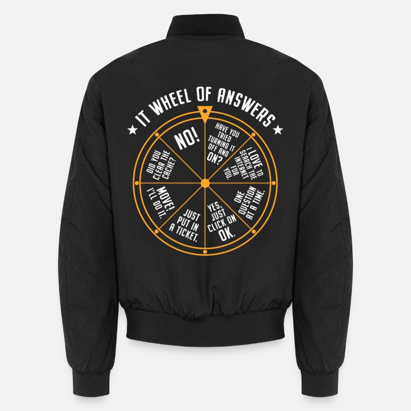 Support informatique Roue de la fortune Service Desk IT Helpdesk Nerd Bomber unisexe