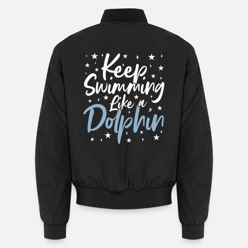 Swim spell - Unisex Bomber Jacket - black