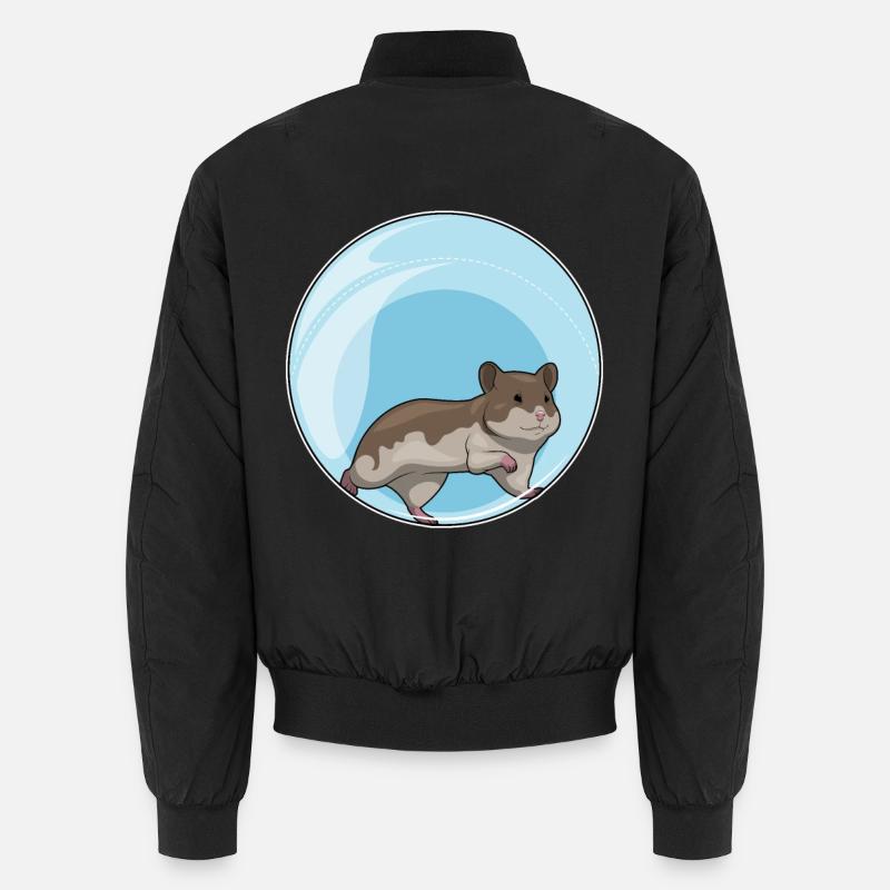 Hamster Hamster Ball - Bomber unisexe - noir