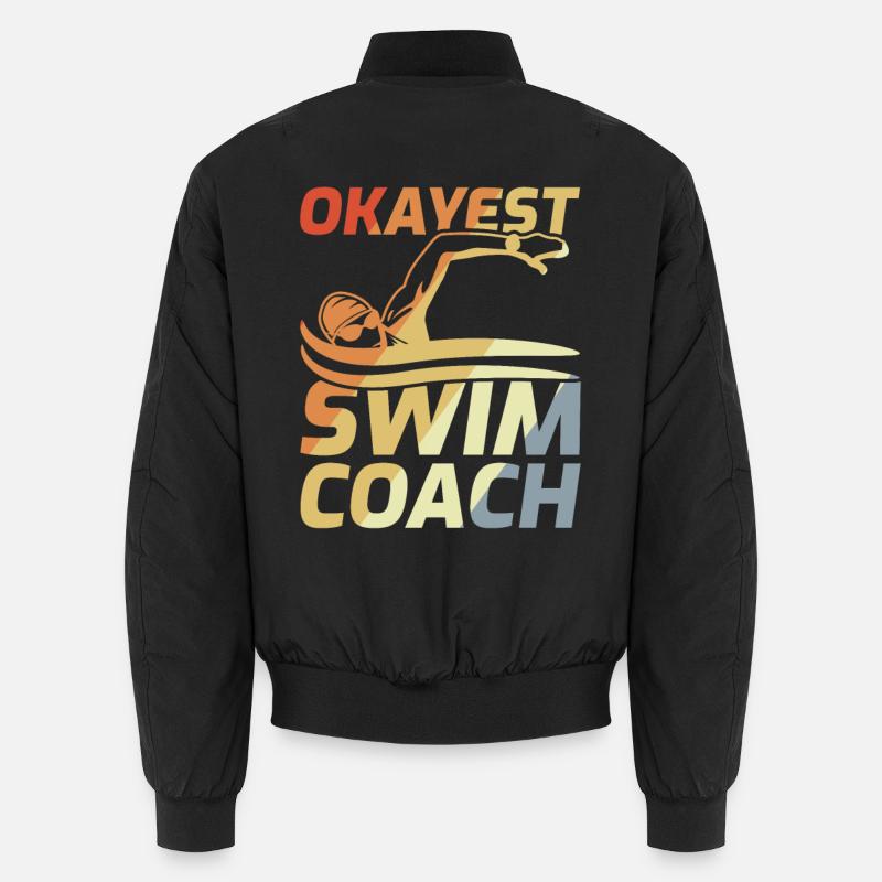 Schwimmlehrer - Unisex Bomberjacke - Schwarz
