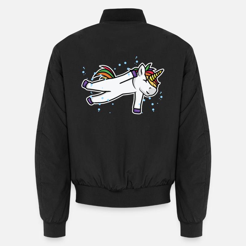 Schwimmer Einhorn Unisex Bomberjacke
