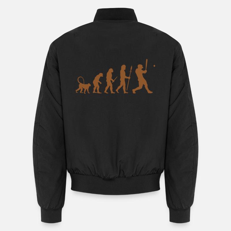 Baseball Evolution - Unisex Bomberjacke - Schwarz