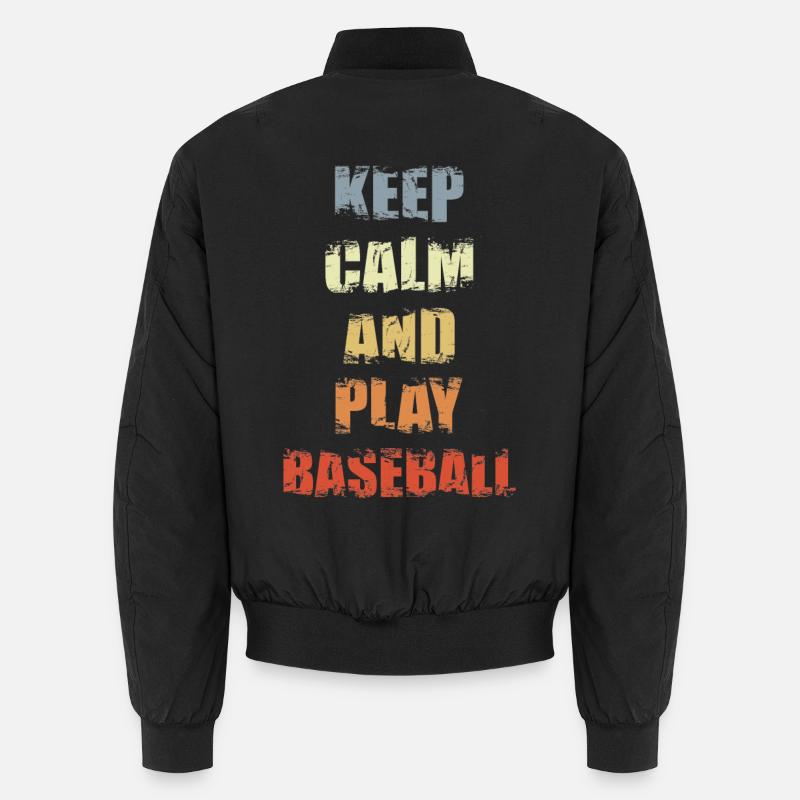 Baseballspruch - Unisex Bomberjacke - Schwarz